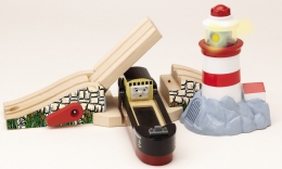 Wooden Railway - Sights & Sounds Lighthouse Bridge
